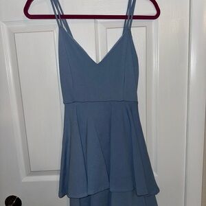 Windsor Light Blue Spaghetti Strap Dress